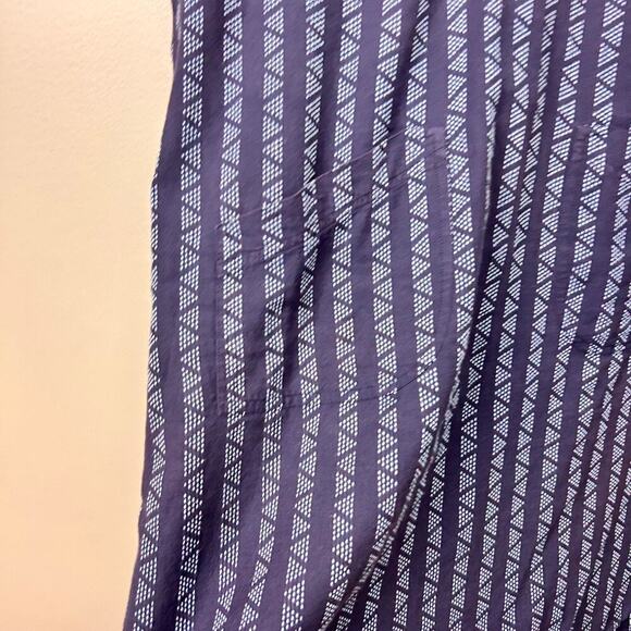 Roller Rabbit Erica Wilson Natori Blue Embroidered Boho Shift Tunic Dress Medium - Picture 5 of 7